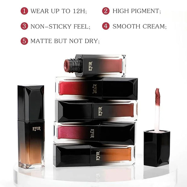 Glitter Lip Gloss - Shimmer Lip Gloss Matte, Long Lasting Lip Gloss, Diamond Liquid Lip Gloss for Women(5ml, 01 Pink Rose)...