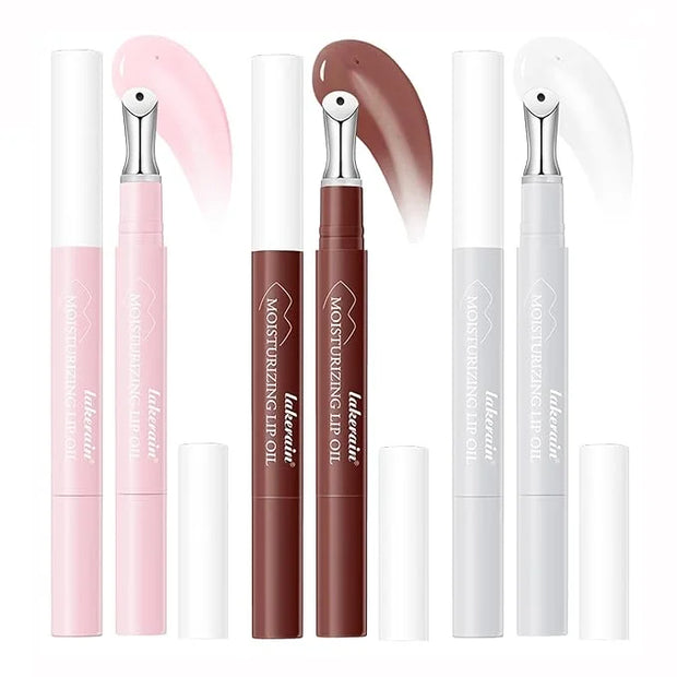 Watery Essence Lip Glaze,Moisturizing Nonstick Tinted Gloss Lip Oil,Glowy Lipstick, Long-Lasting Lip Stain, Lightweight Li...