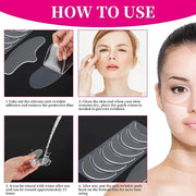 11 PCS Reusable Wrinkle Patches, Silicone Patches for Wrinkles, Forehead Wrinkle Patches to Reduce Fine Wrinkles Smile Nec...