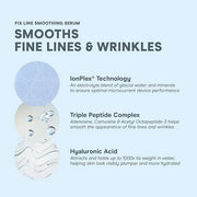 NuFACE FIX Serum - Line Smoothing Conductive Serum for Microcurrent with Triple Peptide, Hyaluronic Acid & IonPlex to Hydr...