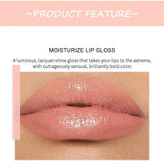 MAEPEOR Moisturizing Lipgloss Set 6PCS Smooth Hydrating Lip Gloss Neutral Nude Nourishing Glossy Lipgloss for Women and Gi...