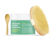 ASUTRA Dead Sea Salt Essential Oil Body Scrub Exfoliator and Dry Brush Bundle (Invigorating Eucalyptus), 16 oz - Ultra Hyd...