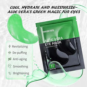 Under Eye Patches (50 Pairs), Aloe Vera Eye Masks for Dark Circles Puffy Eyes Undereye Bags, Collagen Eye Patches for Repa...