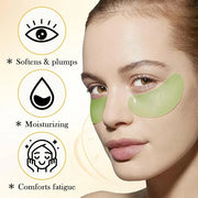Avocado Golden Under Eye Mask Skincare 60 Pairs Set, Moisturizing Non-greasy Under Eye Patches for Women and Men, Travel S...