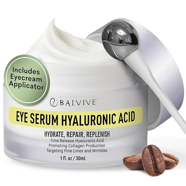 Eye Serum Treatment with Retinol, Caffeine & Multi-Peptides for Dark Circles, Puffiness, Wrinkles & Fine Lines - Hydrating...