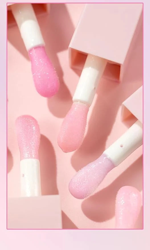 6PCS Color Changing Lip Oil Light Lipgloss Set, Moisturizing Hydrating Lip Glow Oil Lip Gloss Kit High Shine Lip Plumping ...