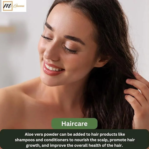 100% Natural Aloe Vera Leaf Powder Pure Aloe Barbadensis Natural Moisturizer Replenish Dry Skin Healthy Hair Care 0.50 LBS...