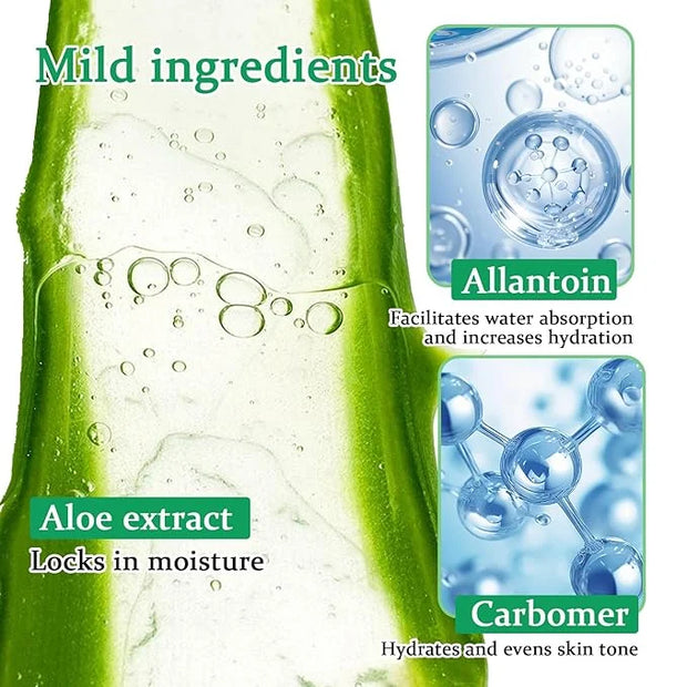 8PCS Aloe Vera Gel for Face & Skin,Organic Aloe Vera Gel,Hydrating After Sun Cream for Travel Size,Moisturizing Lotion for...