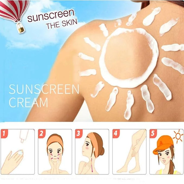 SPF 90 Sunscreen Instant Protection UVA UVB Foundation PA+++ Oil Free Sunblock Cover Protect Perfectly Moisturizing Covera...