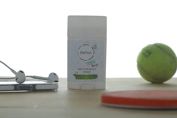 All Natural Deodorant For Teen Boys 100% Natural Aluminum-Free Carcinogen Free Kids Deodorant For Boys Clinically Proven T...