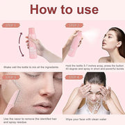 Hair Identification Spray for Facial Shaving - Removes hair and dead skin, Women's Facial Shaving Powder Spray - Moisturiz...