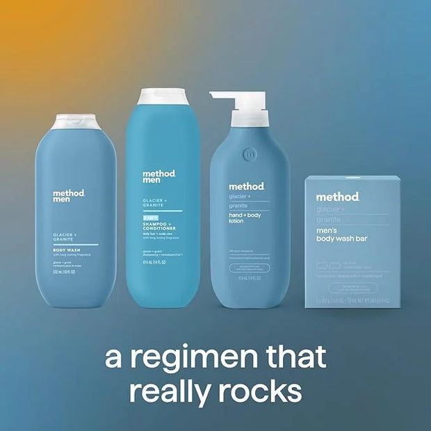 Method Men Body Wash, Glacier + Granite, Paraben and Phthalate Free, 18 fl oz (Pack of 1) - Product Image
