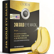 24K Gold Under Eye Patches for Dark Circles & Puffiness – Korean Masks for Bags & Fine Lines – Hydrating Eyes Bag Treatmen...
