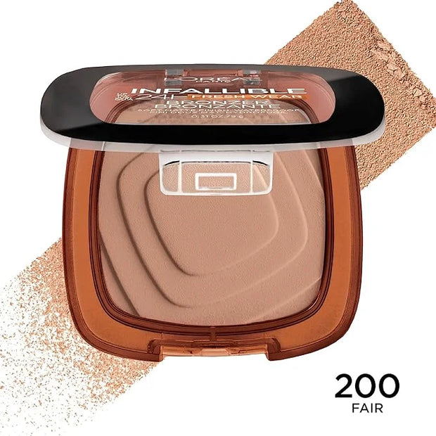 L'Oreal Paris Infallible Up to 24H Fresh Wear Soft Matte Longwear Bronzer. Waterproof, heatproof, transfer, humidity and s...