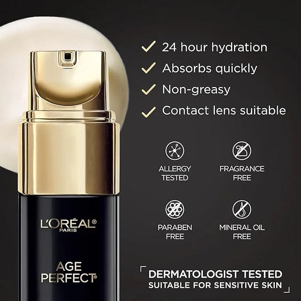 L'Oreal Paris Age Perfect Anti-Aging Under Eye Cream, Vitamin E, Antioxidants, Reduces Dark Circles, Puffiness, Age Perfec...