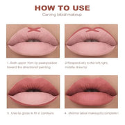 Dulele High Pigmented Matte Lip Liner Set, 12 High