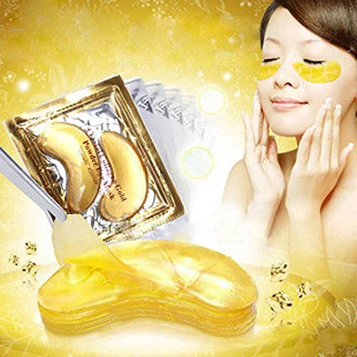 30 Pairs 24K Gold Eye Mask Powder Crystal Gel Collagen Natural Eye Pads For Anti-Aging & Moisturizing Reducing Dark Circle...