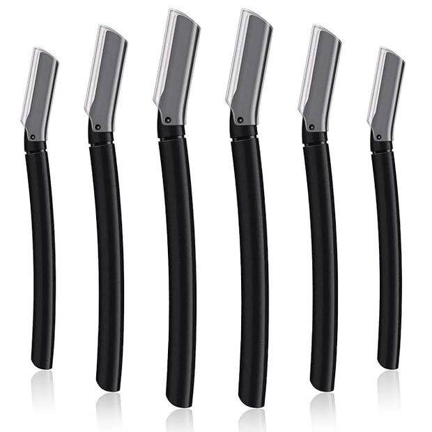 Lasnten 6Pcs Dermaplane Razor Eyebrow Facial Razor for Women Men Single Blade Multipurpose Eyebrow Trimmer Skin Hair Remov...