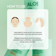 Holika Holika Aloe Cooling Sunscreen Stick: Moisturizing, Soothing, Hydrating, Face & Body, Broad Spectrum, PF 50+, PA++++...