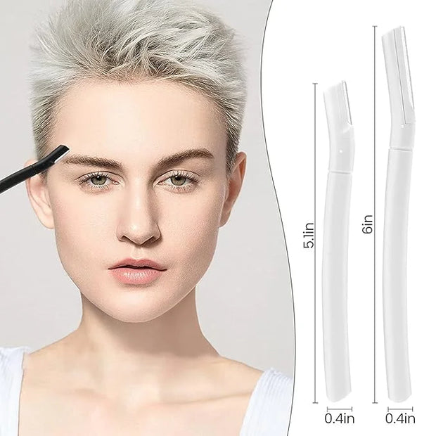 Eyebrow Razor, Dermaplane Face Razors for Women Facial Hair, Eyebrow Shaver(8 Count), Peach Fuzz Removal, Dermaplaner to E...