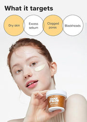 I DEW CARE Wash Off Face Mask - Cookie O' Glow | Hydrating and Purifying for Dry Skin with Cocoa Seed Butter, Korean Facia...