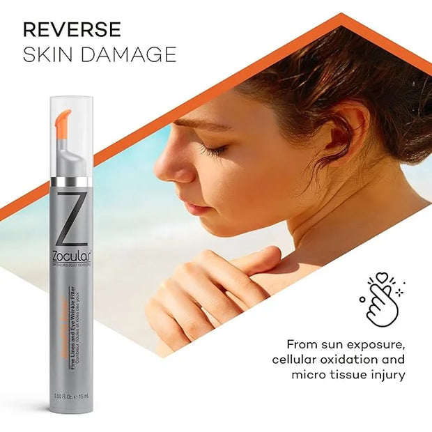 Zocufill Elixir Eye Gel and Face Serum - Eye Bags Treatment for Women and Men - Reduce the Appearance of Dark Circles, Puf...