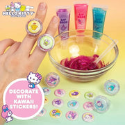 Horizon Group USA Sanrio Hello Kitty and Friends Shimmer Lip Gloss Making Kit, Makes 5 Hello Kitty Glitter Lip Gloss Rings...