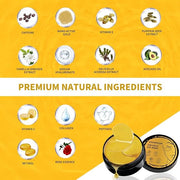 Under Eye Patches For Puffy Eyes 70PCS, 24K Gold Eye Mask For Dark Circles and Puffiness, Under Eye Mask Patches Skincare,...