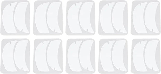 10 Pairs Reusable Silicone Under Eye Gel Pads for Eyelash Extensions, Flexible Notch Design Eyelash Extension Patches for ...