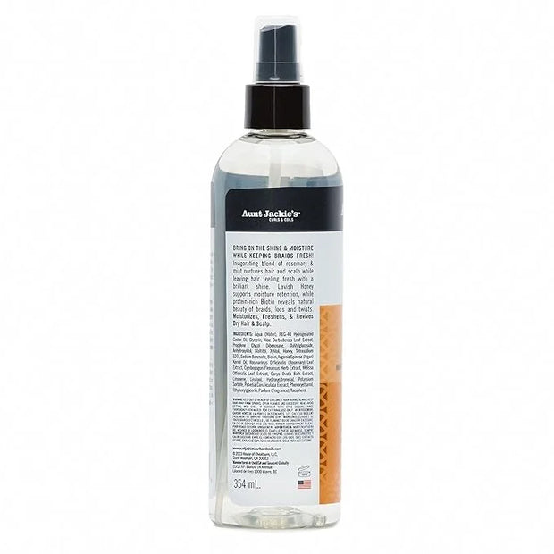 Aunt Jackie's Award-Winning Braid + Twist Collection Oh So Strong Shine Boosting Moisturizer, 12 fl oz - Product Image
