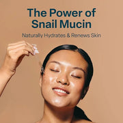 QRxLabs Snail Mucin Serum – Hydrates, Plumps & Brightens – With Collagen for Firm, Radiant Skin – Gently Exfoliates for a ...