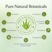 Aloderma Organic Aloe Vera Gel for Face & Body, 96% Pure Aloe Gel Made within 12 Hours of Harvest, Ideal for Skin, Scalp, ...