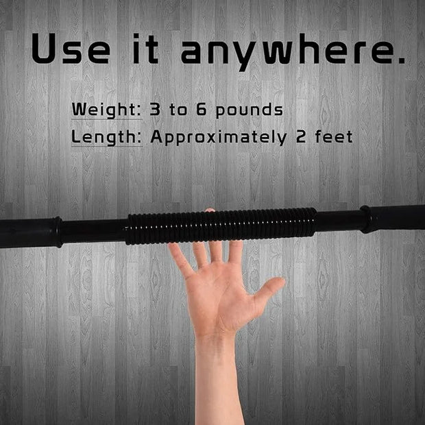 MOVEMINT Power Twister Chest Resistance Spring Bar Exerciser (20KG to 100KG Options) - Product Image