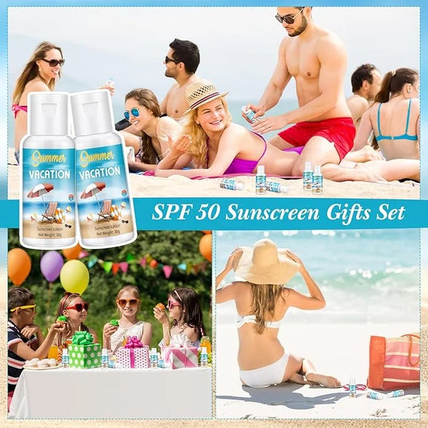 6 Pcs Wedding Sunscreen Bulk Travel Size Sunscreen SPF 50 Mini Sunscreen with Zinc Oxide Titanium Dioxide for Wedding Part...