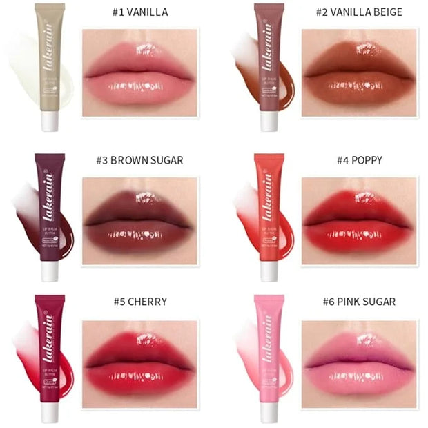 Tinted Lip Butter Balm - Tinted Moisture Gel Lip Gloss | Hydrating Glow Tinted Lip Care | Tinted Lip Stain (Cherry, 05) - ...