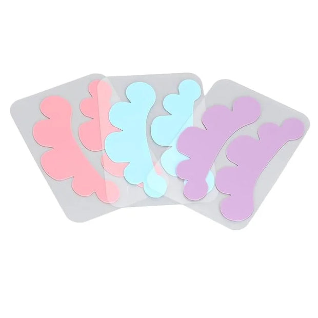 15 Pairs Eyelash Extension Under Eye Pads Cloud Shaped Reusable Silicone Lash Grafting Eye Pads Blue - Product Image