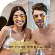 Under Eye Patches (30 Pairs), 24K Gold Under Eye Mask for Puffy Eyes, Dark Circles,Bags and Wrinkles with Collagen,Relieve...