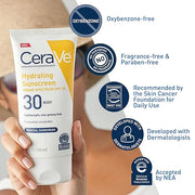 CeraVe 100% Mineral Sunscreen SPF 30 | Body Sunscreen with Zinc Oxide & Titanium Dioxide | Hyaluronic Acid & Ceramides | O...