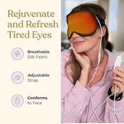 Heated Eye Mask for Dry Eye Relief - Stye Treatment, Warm Compress for Sinus, Electric Warming Patch With Moist Heat - Bla...