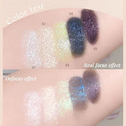 Monochrome Matte Eyeshadow Makeup Palette, Highly Pigmented Champagne Gold Eyeshadow Palette,Shimmer Pressed Powder Eye sh...