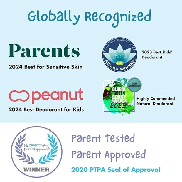 MONA Brands UNSCENTED All Natural Deodorant for Kids | Safe for Kids, Preteens, Teens, Boys and Girls | Baking Soda Free, ...