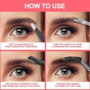 FANDAMEI Eyebrow Scissors, Eyebrow Kit, Eyebrow Tweezers for Women, Eyebrow Razor, Eyebrow Brush. Eyebrow Kit for Men with...