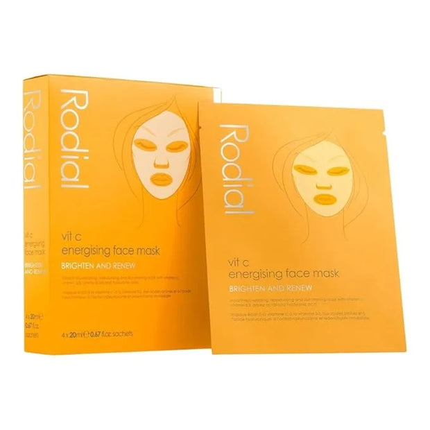Rodial Vit C Energising Sheet Masks,0.67 Fl Oz (Pack of 4) - Product Image