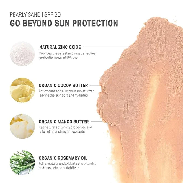 Raw Element Ultra-Moisturizing Tinted Face Cream, Non Toxic Mineral Face Sunscreen, Daily Tinted Moisturizer, Non-Nano Zin...