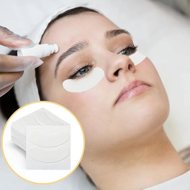 100 Pcs Natural Anti-sensitive Foam Eye Patches Under Eye Pads Eyelash Extensions Supplies Kit Beauty Tools No Tape Needed...