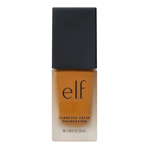 e.l.f. Flawless Satin Foundation, Lightweight & Medium Coverage, Semi-Matte Finish, Vegan & Cruelty-Free, Chai, 0.68 Fl Oz...
