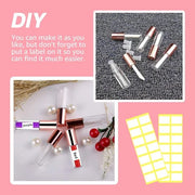 AMORIX 50PCS Mini Lip Gloss Tubes with Wand 1.2ml Empty Lip Gloss Containers Refillable Travel Lip Balm Bottles for Sample...