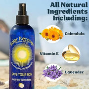 After Sun Moisturizing Spray & Hair Detangler Combo (3 Pack) - 12oz Full Size + 2oz Travel Size Hydrating Facial and Body ...