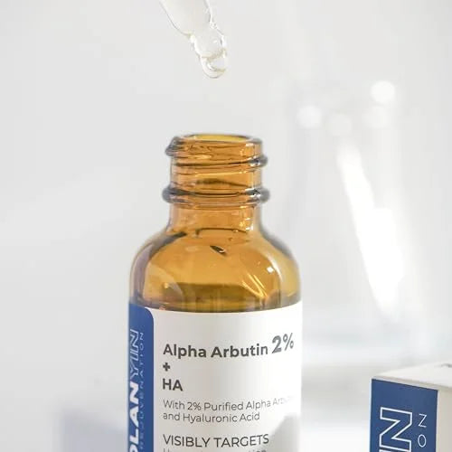 ROLANYIN Alpha Arbutin 2% + HA Facial Serum Reduces Dark Spots Uneven Tone Deep Hydration Anti Aging Skin Repair and Textu...