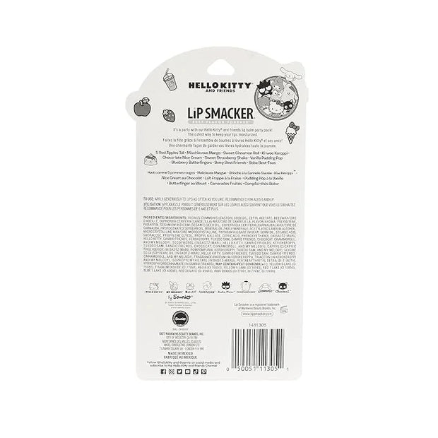 Lip Smacker Sanrio Hello Kitty & Friends Pack - 10 Moisturizing Lip Balms, Hydrating & Protecting - Cruelty-Free - Product...